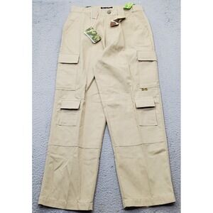 Pudala Uniforms Cargo Pants Mens 32x30 Tan Utility Pockets Double Knee Outdoor